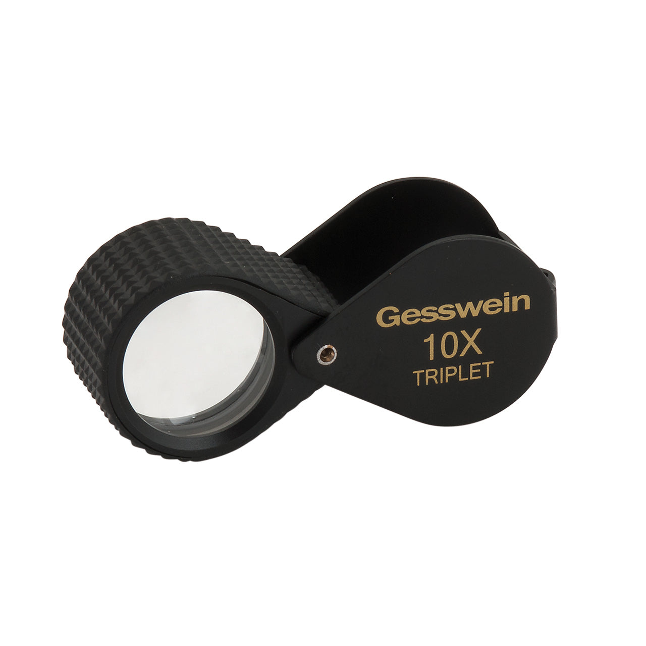 10X Triplet Loupe with Rubber Grip – Black
