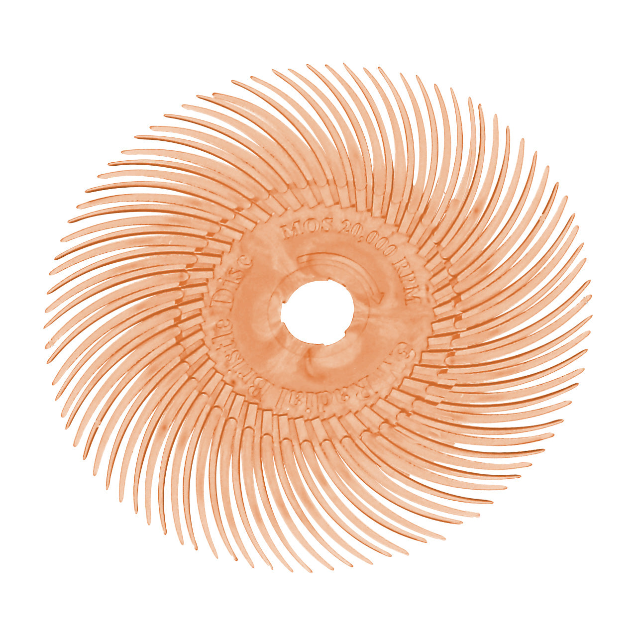 3M™ Radial Bristle Discs 3″ (Pkg. of 10) – 3″ Peach (6 Micron)
