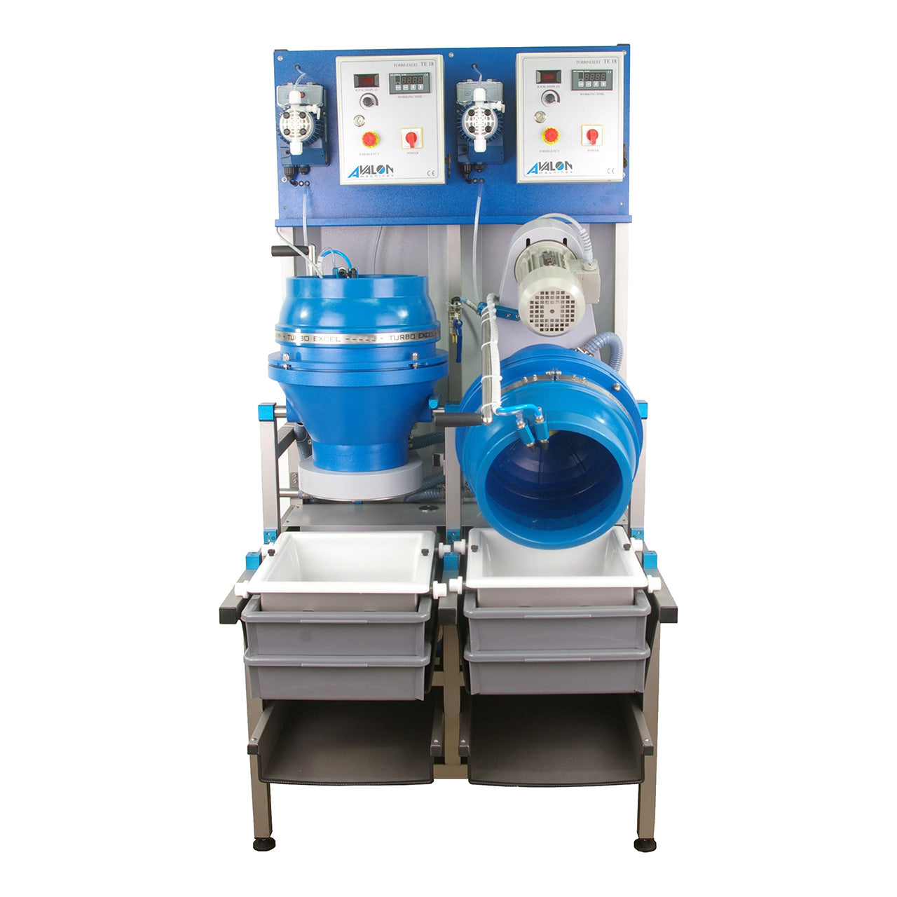 Avalon TE18x2 Combination Wet & Dry Disc Finishing Machine