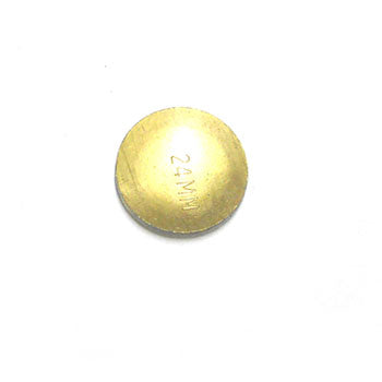 Brass Metric Concave Cup Expansion (Freeze) Plugs