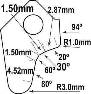 Black Smoke Series Seat Cutter Blade | BSS-3001 Supply