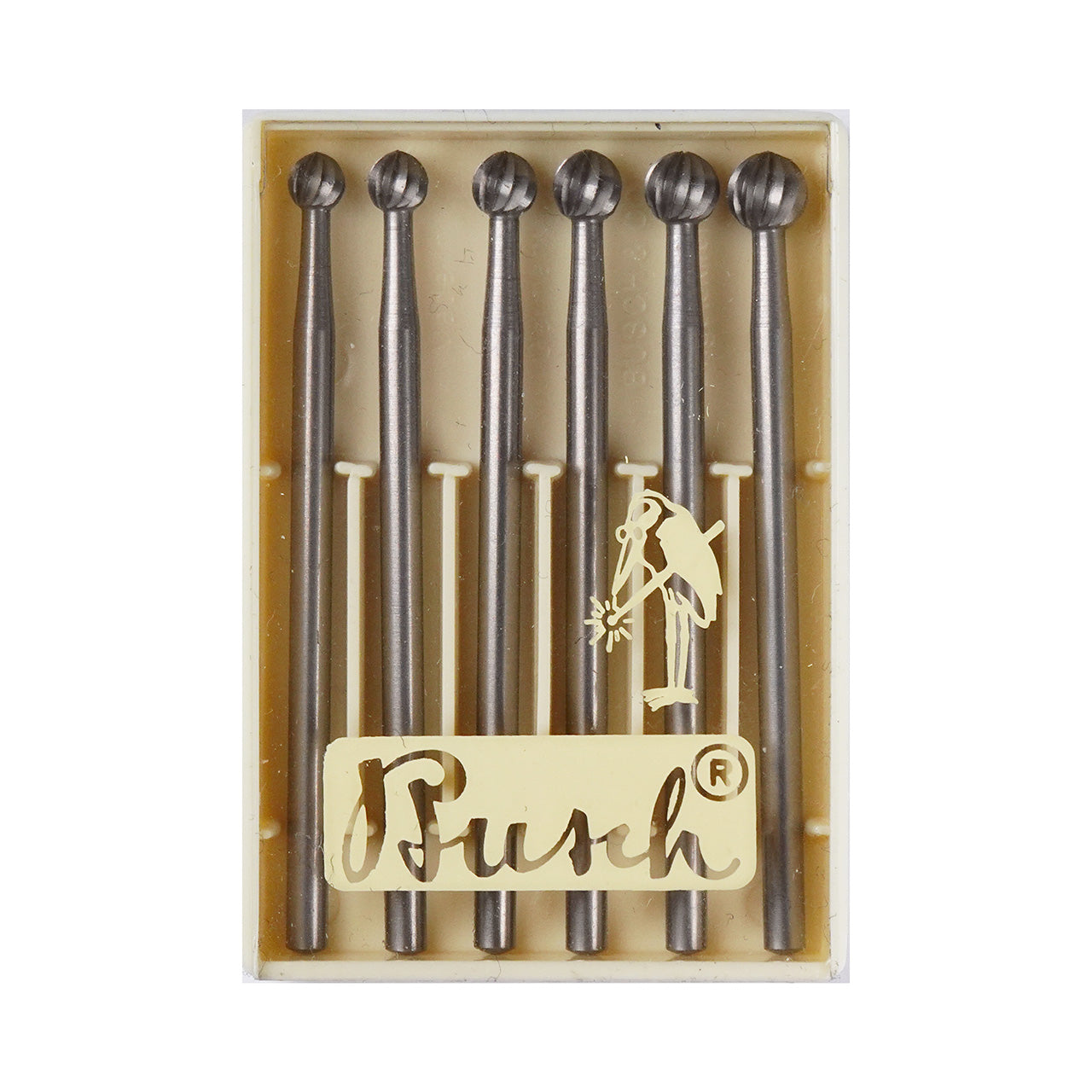 Busch® Fig.1 033-045 Set of 6 Round Burs