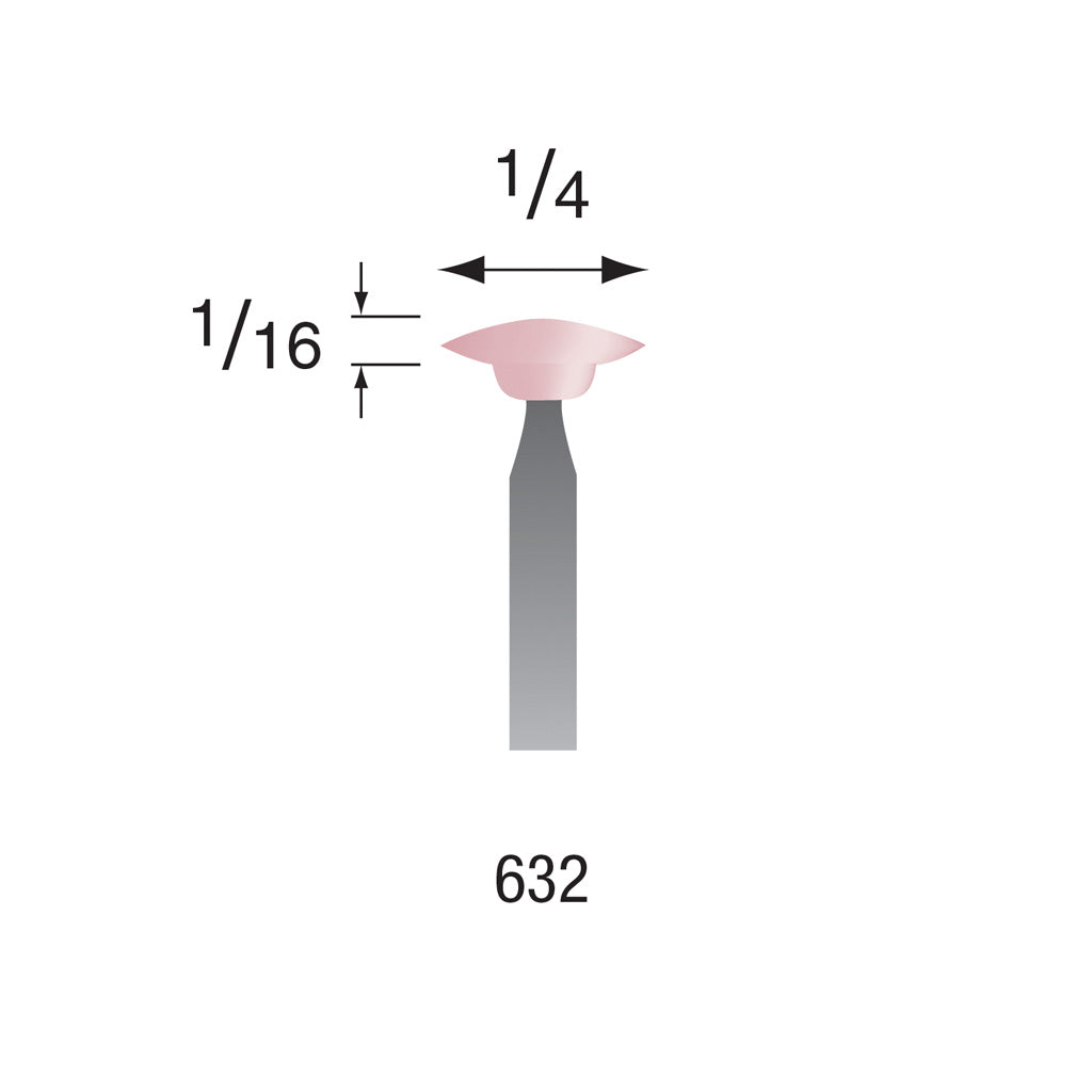 Busch® #632 Pink Polishing Points 3/32″ Shank (Pkg. of 6) Online Sale