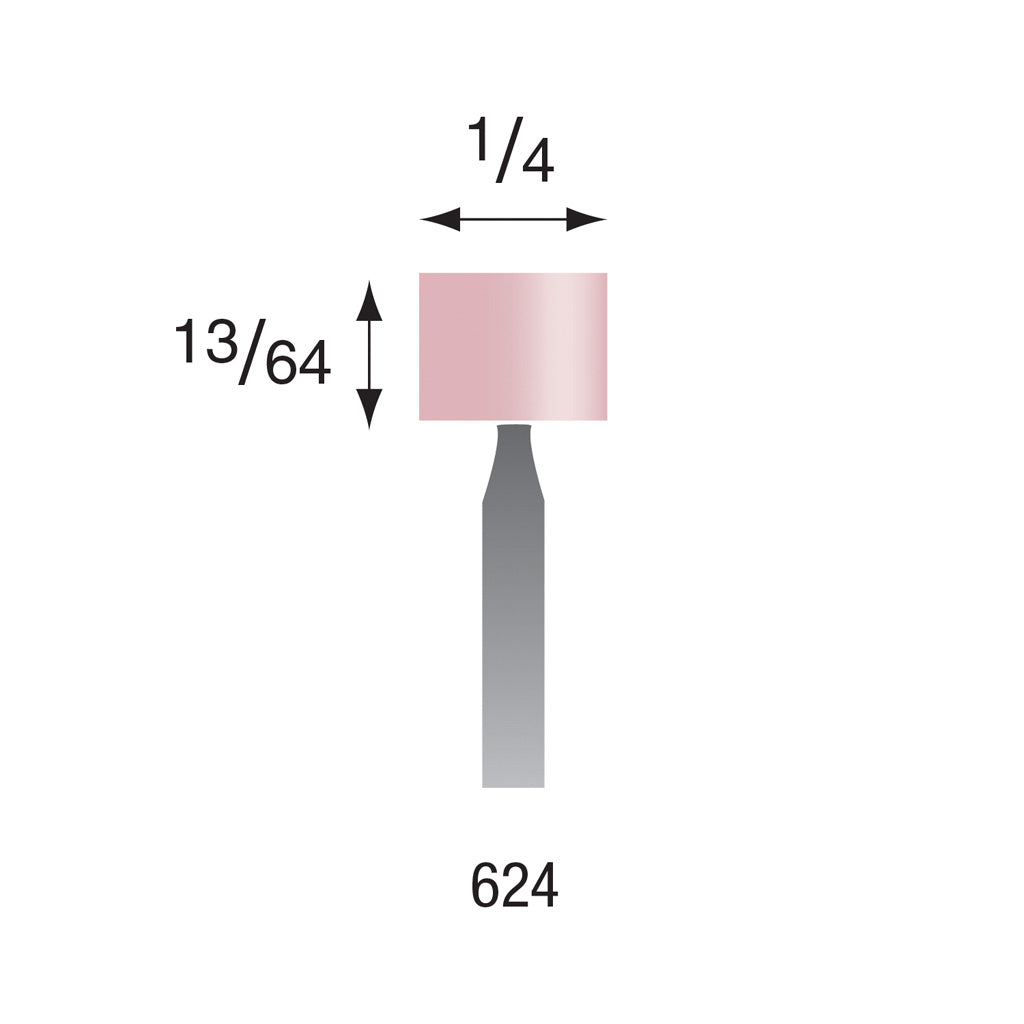 Busch® #624 Pink Polishing Points 3/32″ Shank (Pkg. of 6) Sale