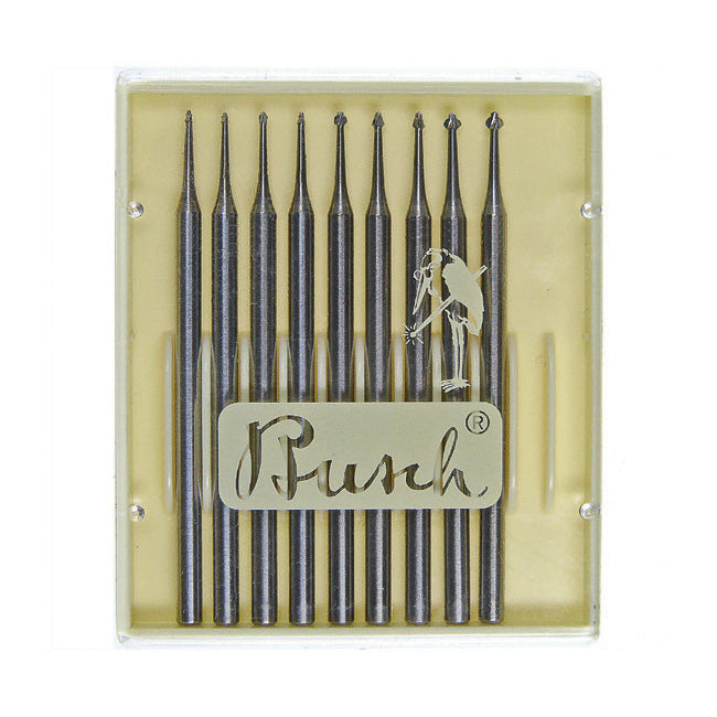 Busch® Burs – Pavé Cut, Fig. 447 008-016, Set of 9