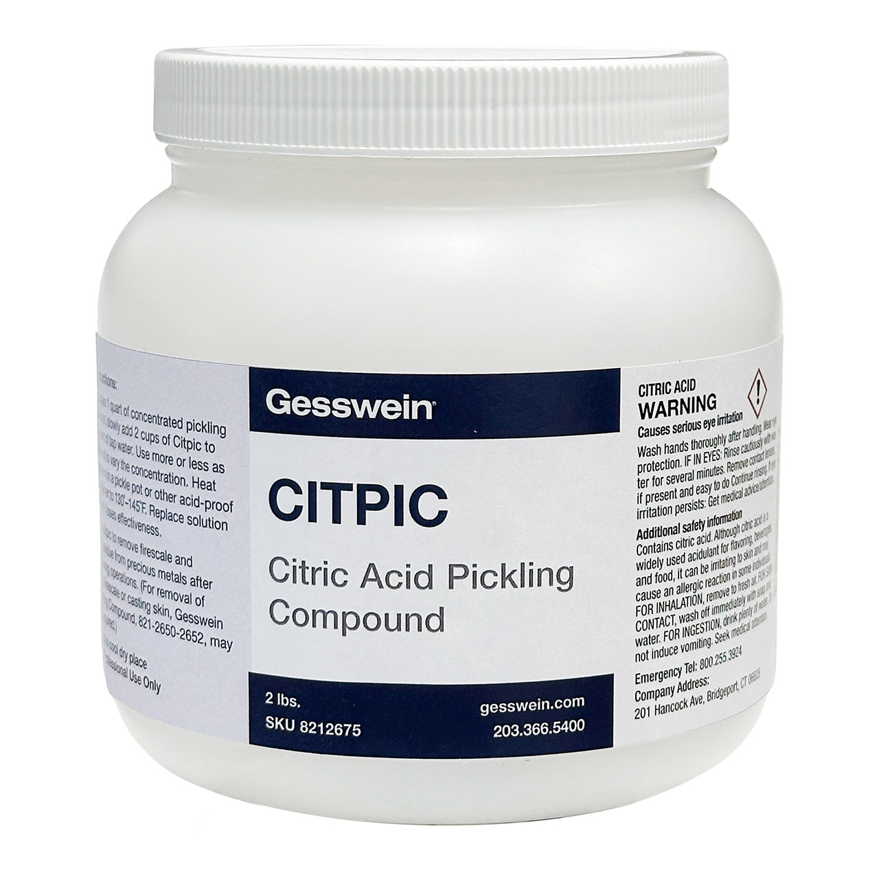 CITPIC Citric Acid Pickling Compound – 2 lb. Jar