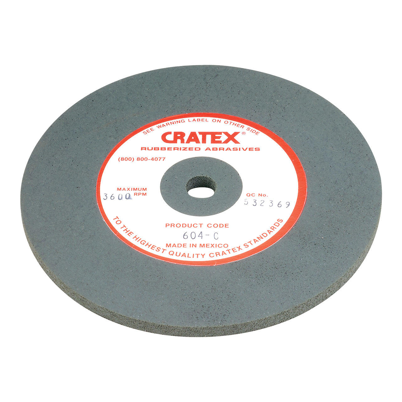 Cratex® Large Wheel, 6″x1/4″ – 604 Coarse