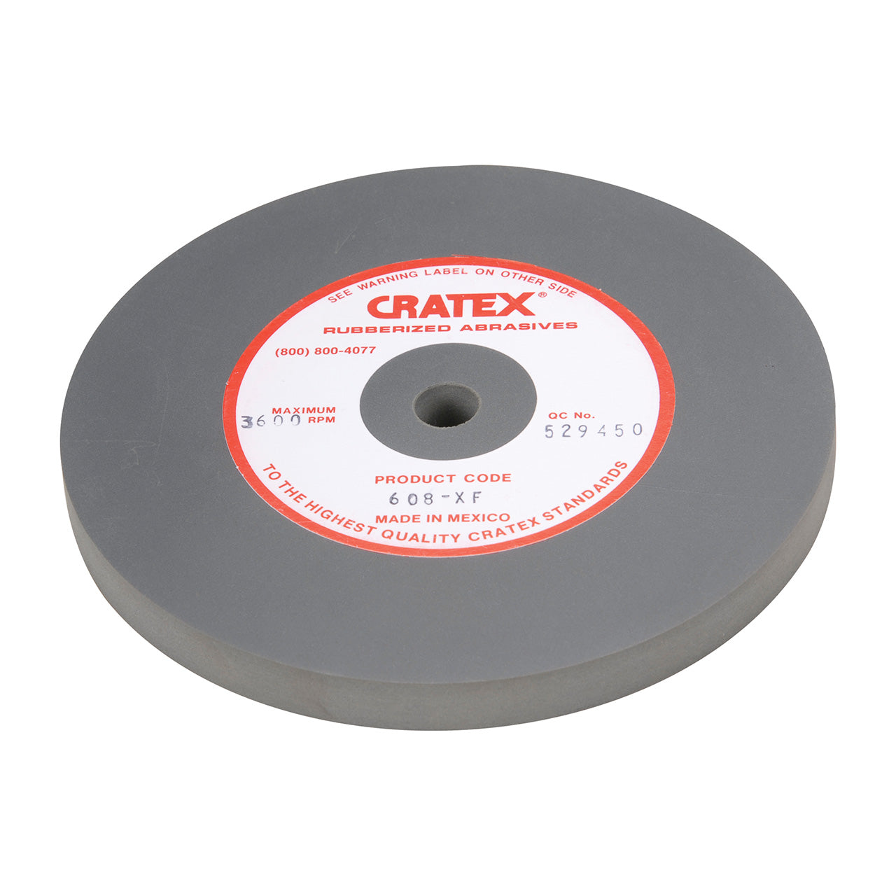 Cratex® Large Wheel, 6″x1/2″ – 608 Extra-Fine