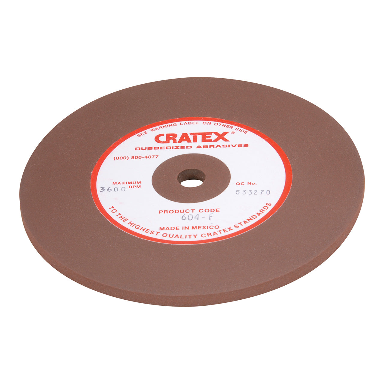 Cratex® Large Wheel, 6″x1/4″ – 604 Fine