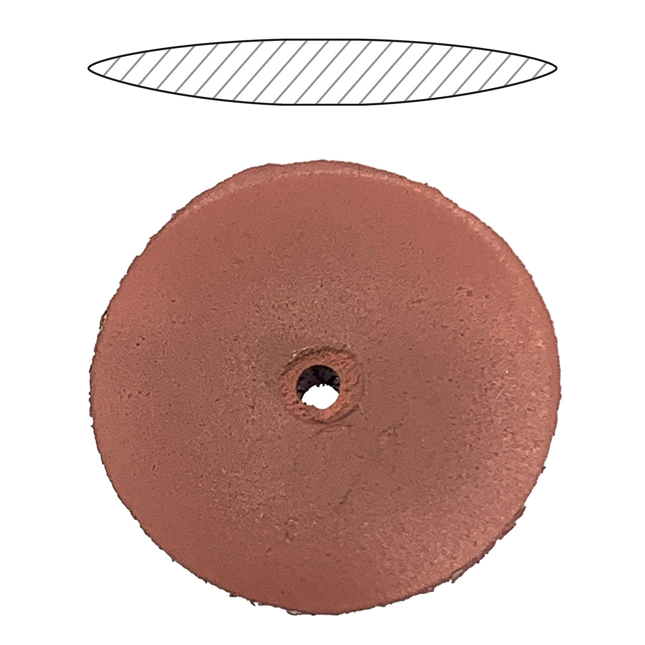 Cratex® 2P, 5/8″x3/32″ Pumice, Small Knife-Edge Wheels – Box of 100