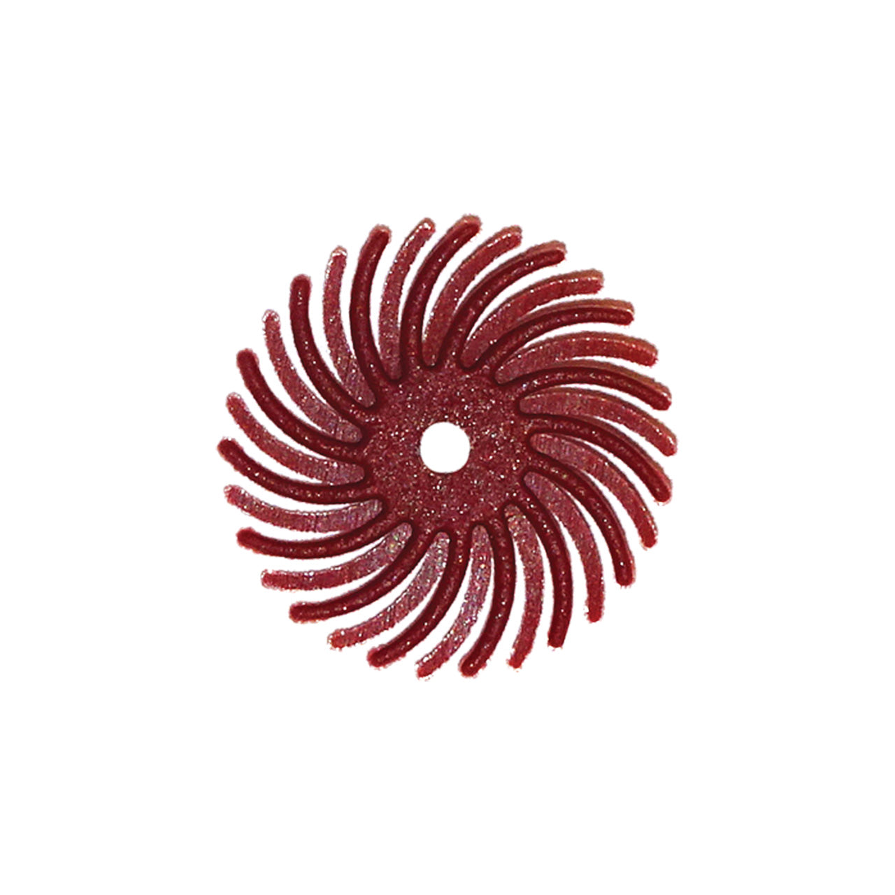 Dedeco® SUNBURST® Radial Discs – 5/8″ 220 grit (Pkg. of 48) Red