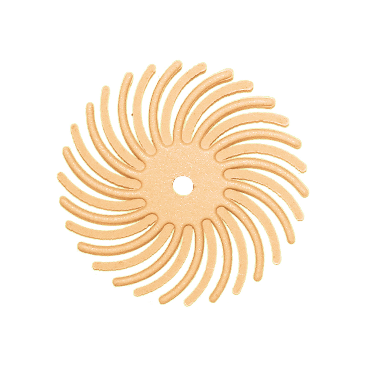 Dedeco® SUNBURST® Radial Discs – 7/8″, 6 Micron (Pkg. of 12) Peach