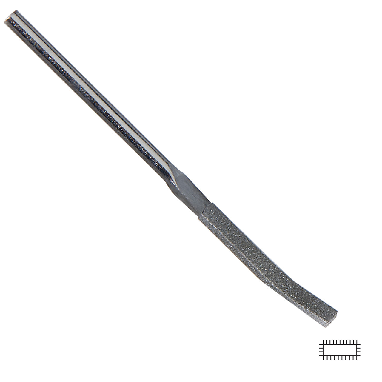 Diamond Riffler Poli 150Grit Equalling Curved, 3.2 x 1.4mm File Fashion