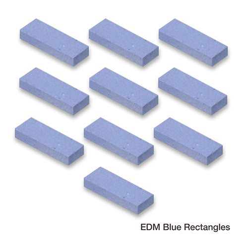 EDM Blue Laps 3/4″x1/4″x1/8″ 320 grit (Pack of 10)