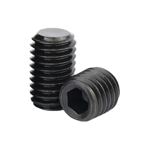 1 Pcs M12 x 1.75 x 55mm Flat Point Socket Set / Grub Screws Steel