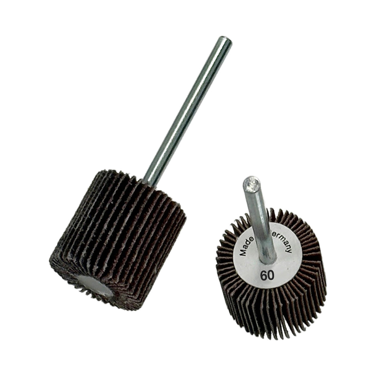 Flap Wheels, 1/8″ Shank – 3/4″ x 3/4″, 60 Grit