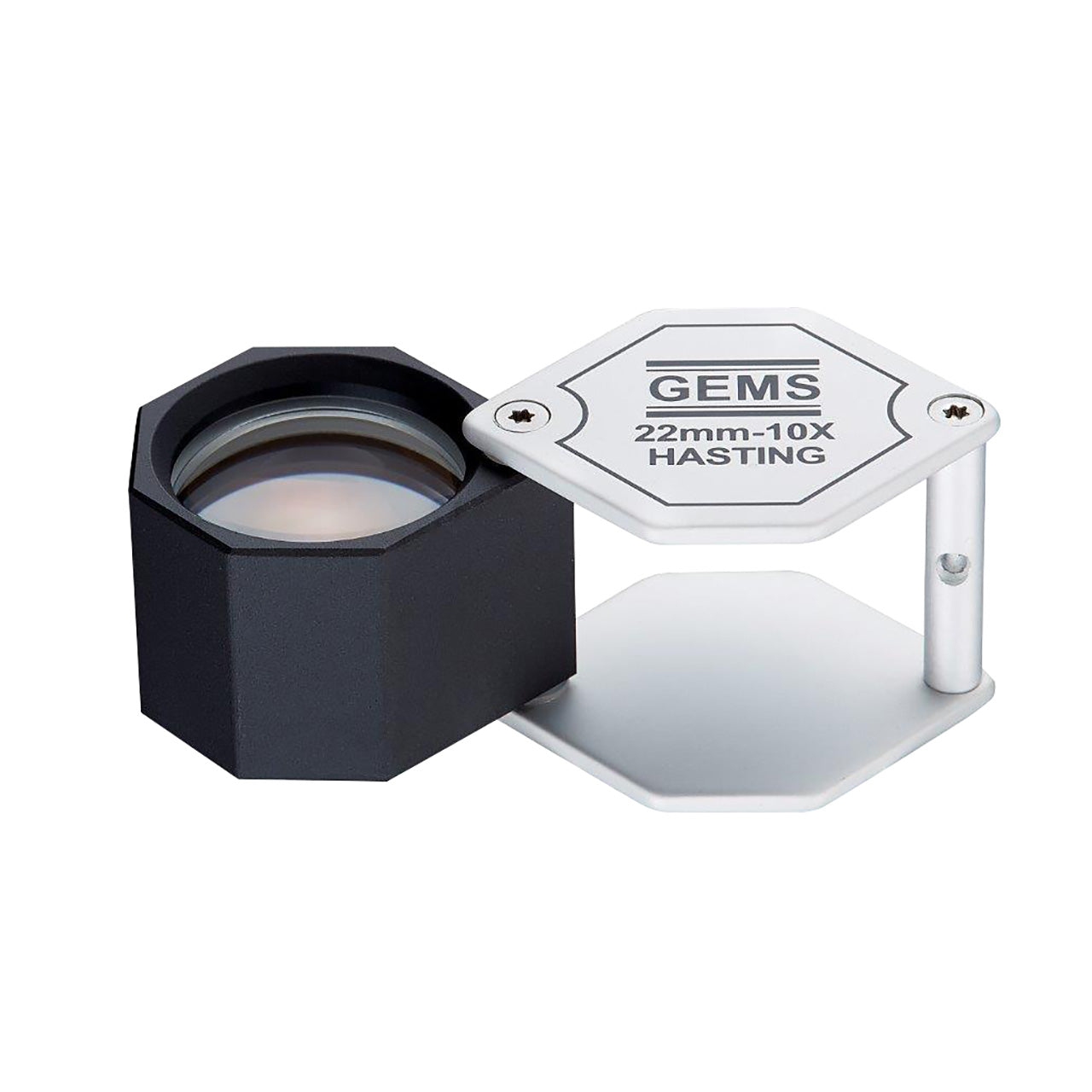 GEMS 10X HEX Loupes, 22mm Lens – Chrome 22MM Supply