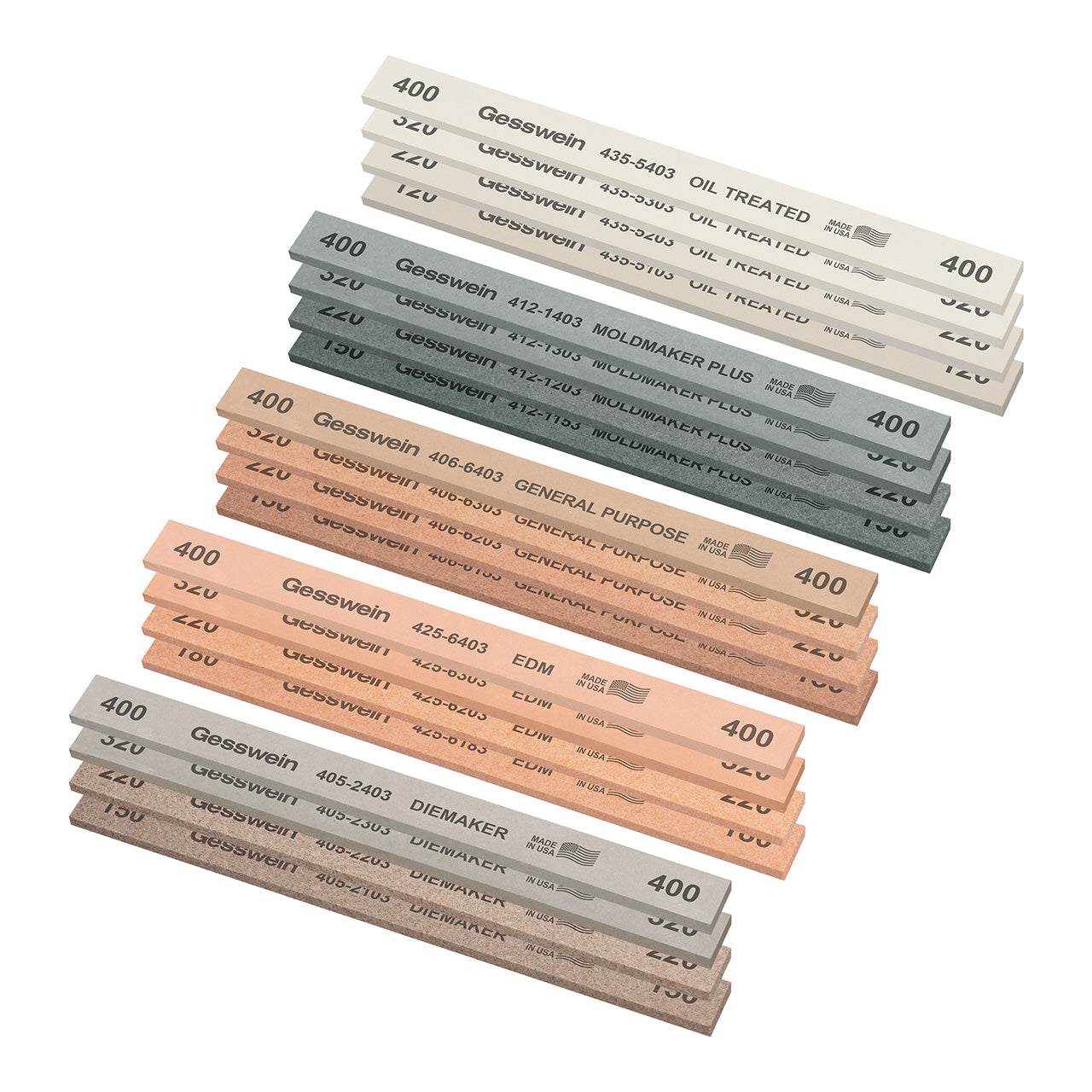 Gesswein® 20 Piece Polishing Stone Sets – 1/2″ x 1/8″
