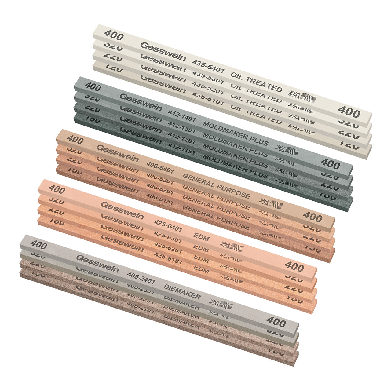 Gesswein® 20 Piece Polishing Stone Set 1/4″ x 1/8″