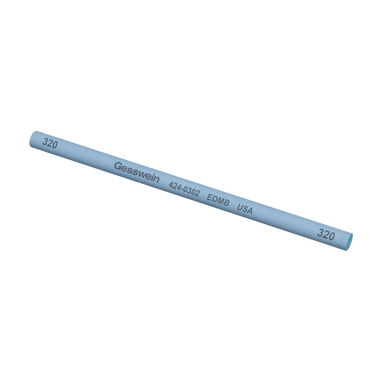 Gesswein® EDM Blue Stones – 1/4″ Round x 6″, 320 Grit (Pkg. of 6)