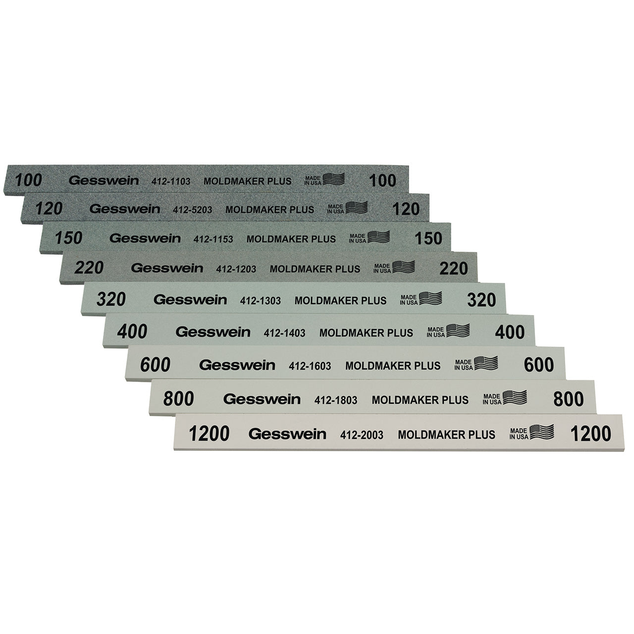 Gesswein® Moldmaker Plus Polishing Stone All-Grit Set of 9
