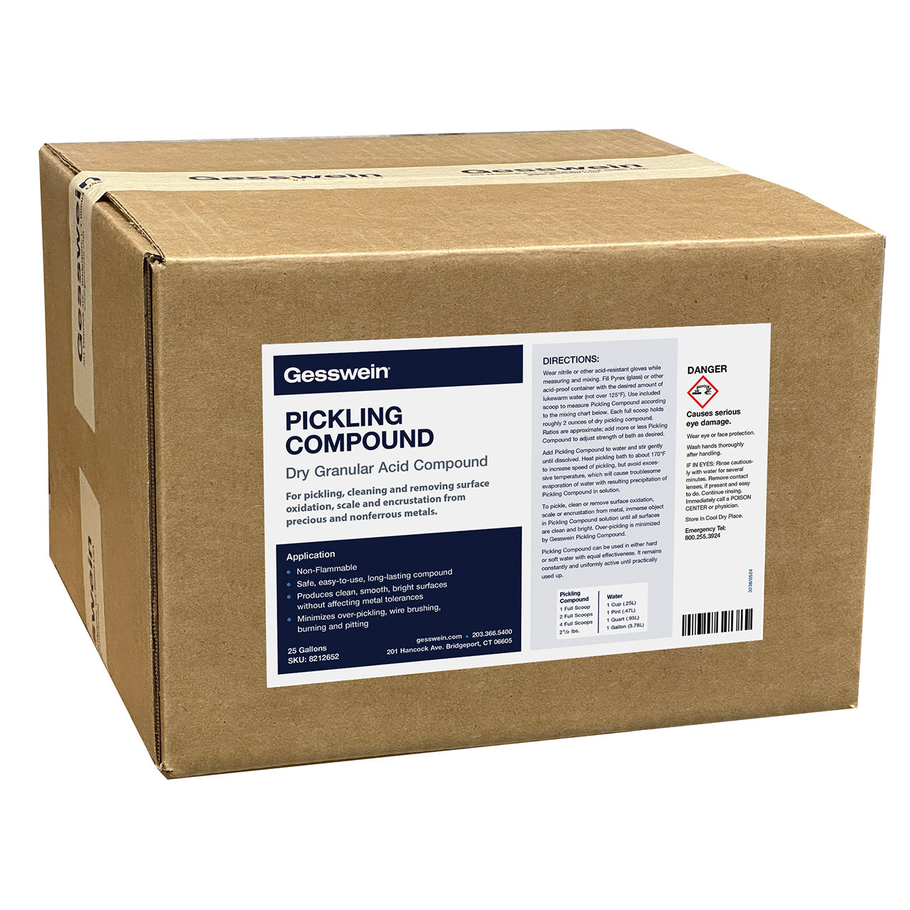 Gesswein® Pickling Compound – 25 lbs.