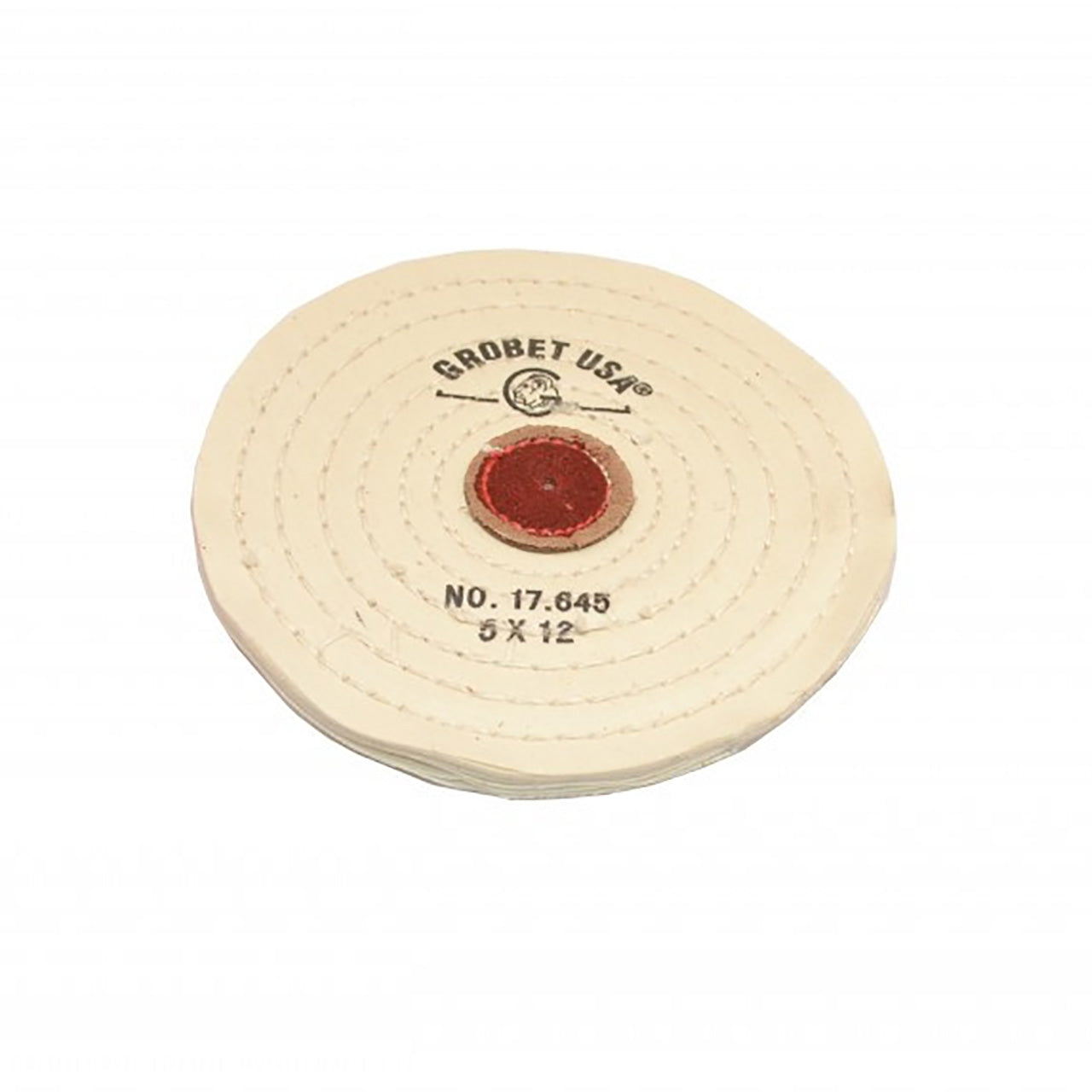 Grobet USA® White Muslin Buff – 4″ Razor Edge